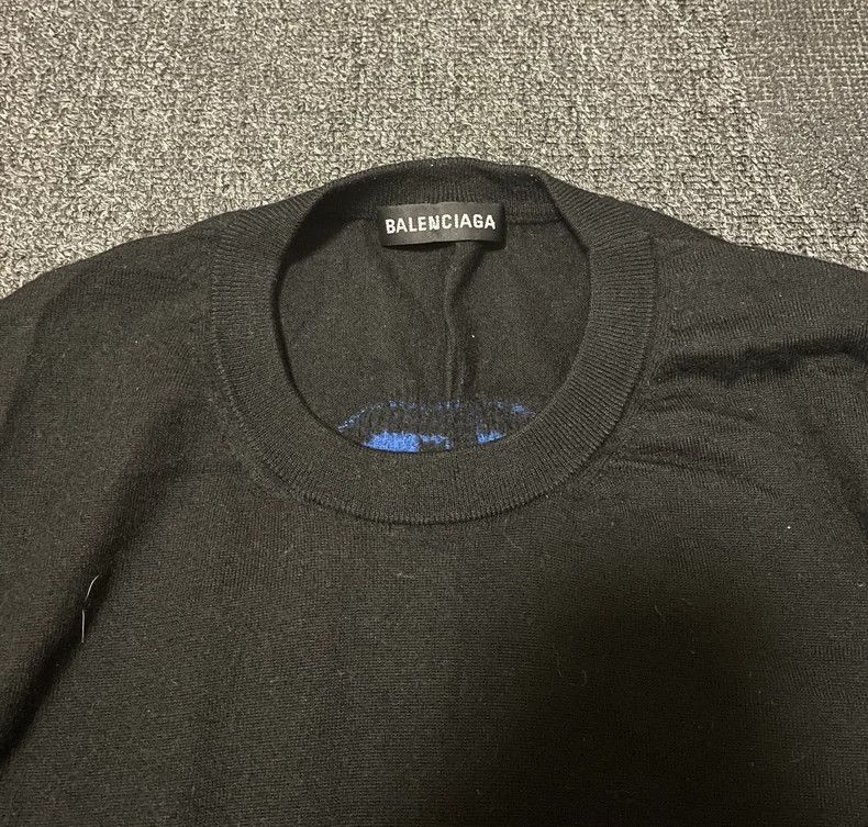 Balenciaga Balenciaga Black Wool Sweater-yf Size US L / EU 52-54 / 3 - 3 Thumbnail