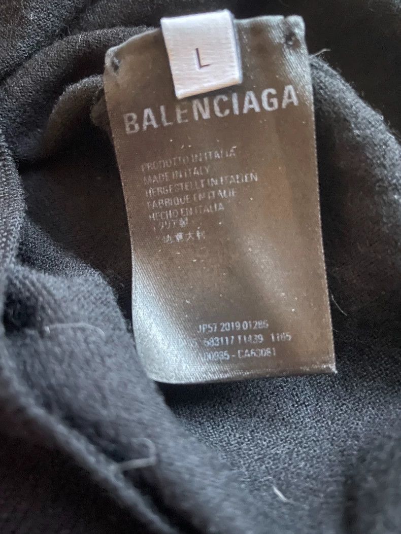 Balenciaga Balenciaga Black Wool Sweater-yf Size US L / EU 52-54 / 3 - 6 Thumbnail