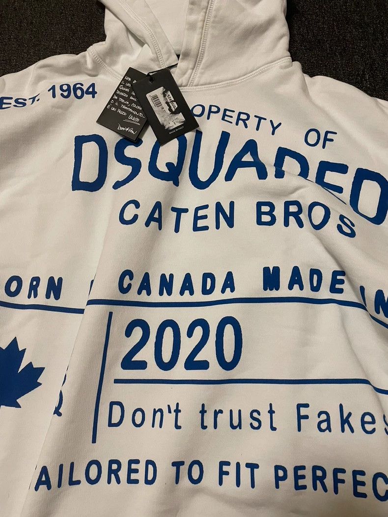 Dsquared2 DSQUARED2 White Oversized Hoodie-yf Size US XS / EU 42 / 0 - 3 Thumbnail
