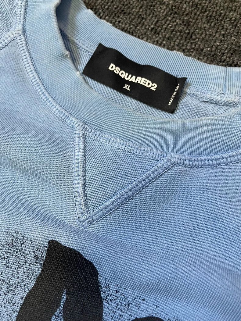 Dsquared2 Dsquared2 Distressed White Sweatshirt 2022-yf Size US XL / EU 56 / 4 - 3 Thumbnail