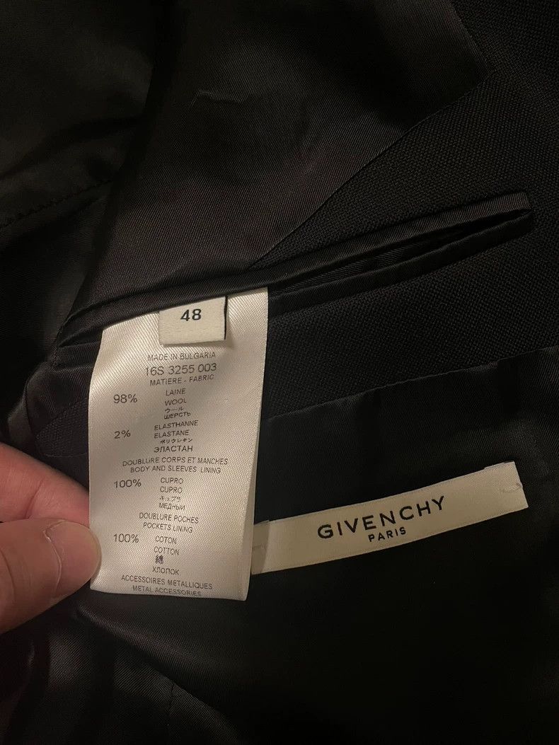 Givenchy Givenchy Wool Suit Jacket Black-yf Size US M / EU 48-50 / 2 - 5 Thumbnail