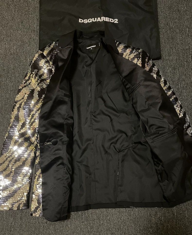 Dsquared2 DSquared2 Sequin Embellished Jacket Coat-yf Size US L / EU 52-54 / 3 - 5 Thumbnail