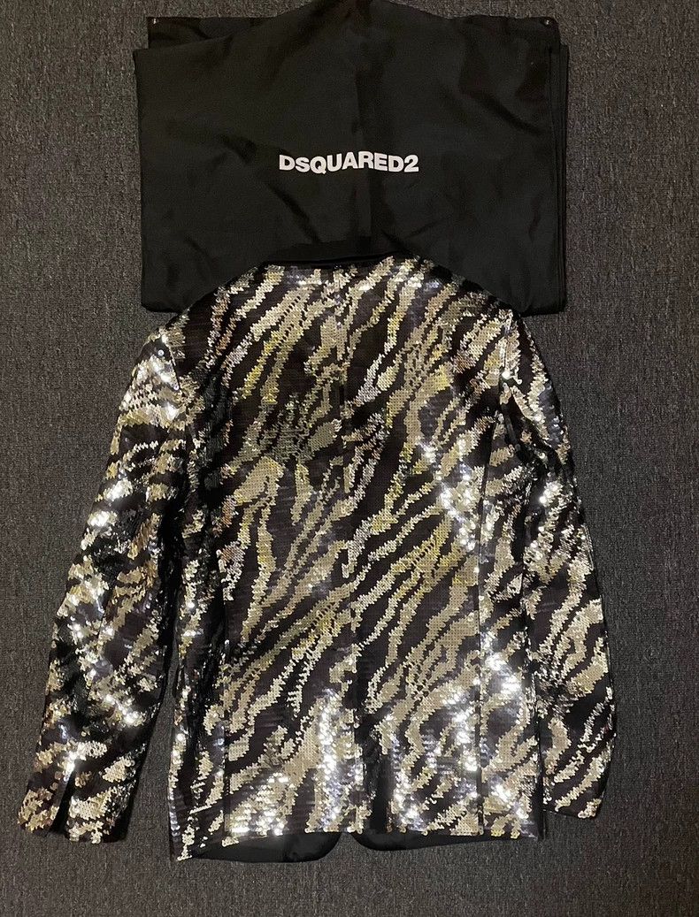 Dsquared2 DSquared2 Sequin Embellished Jacket Coat-yf Size US L / EU 52-54 / 3 - 4 Thumbnail