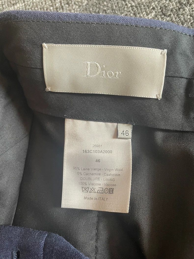 Dior Dior Blue Wool Casual Trousers-yf Size US 36 / EU 52 - 7 Thumbnail