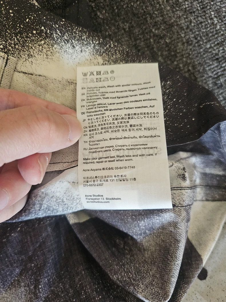 Celine Acne Studios Oversize Graphic Polo Shirt-yf Size US M / EU 48-50 / 2 - 7 Thumbnail