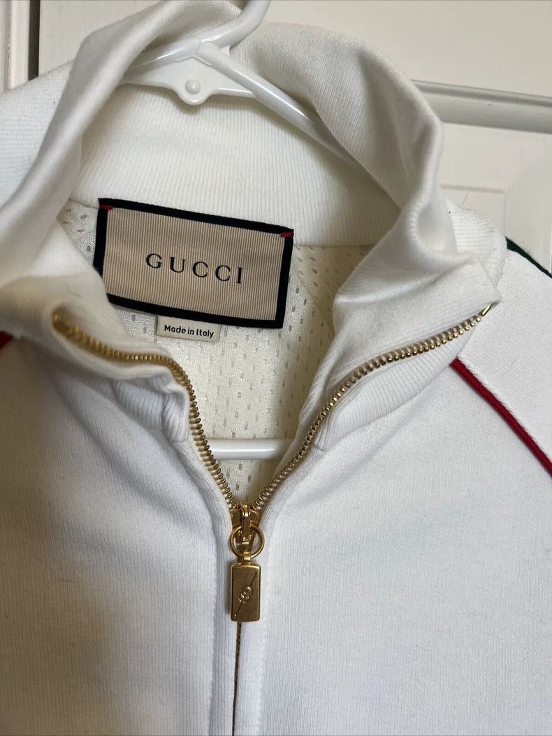 Gucci Gucci White Sport Jacket With Stripes-yf Size US XS / EU 42 / 0 - 4 Thumbnail