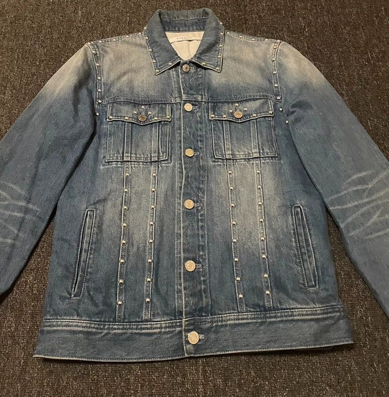 Givenchy Givenchy Studded Denim Jacket Outerwear-yf Size US S / EU 44-46 / 1 - 2 Thumbnail