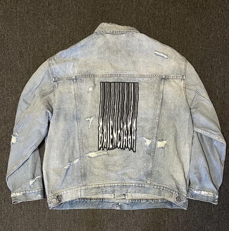 Balenciaga Balenciaga Oversize Embroidered Denim Jacket-yf Size US L / EU 52-54 / 3 - 2 Thumbnail