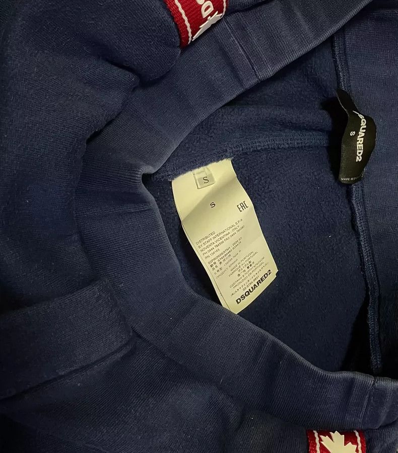 Dsquared2 Dsquared2 Blue Hoodie With Red Stripes-yf Size US S / EU 44-46 / 1 - 7 Thumbnail