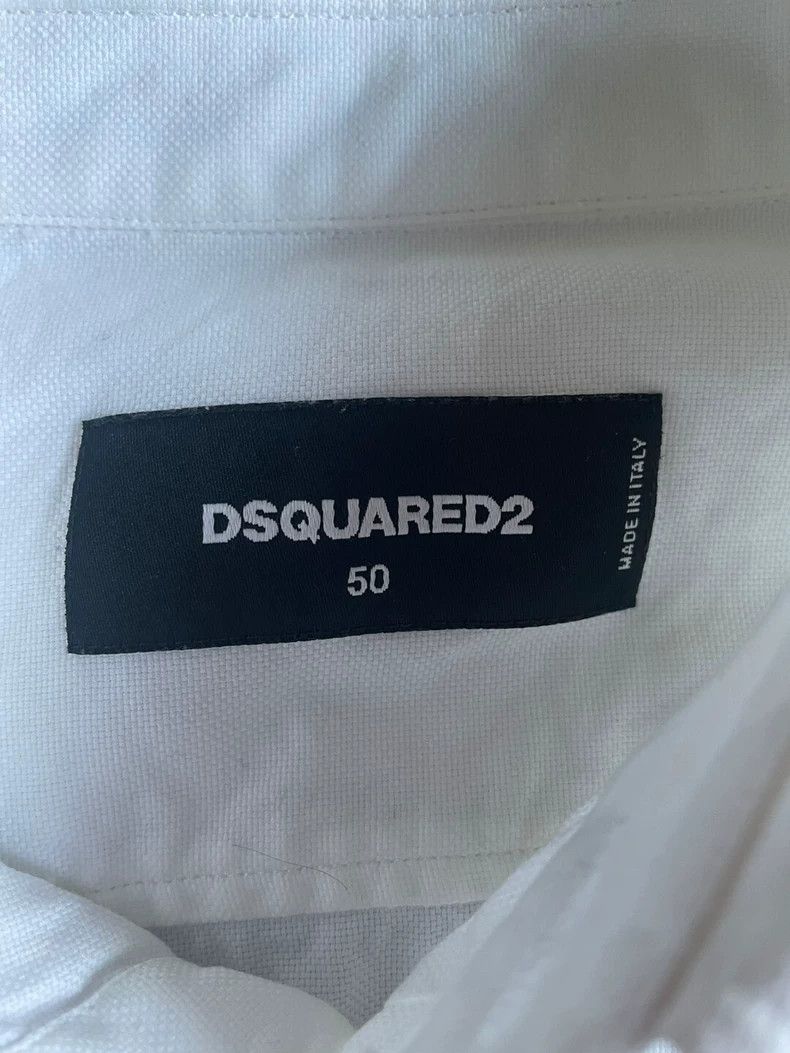 Dsquared2 Dsquared2 White Long Sleeve Shirt-yf Size US L / EU 52-54 / 3 - 5 Thumbnail
