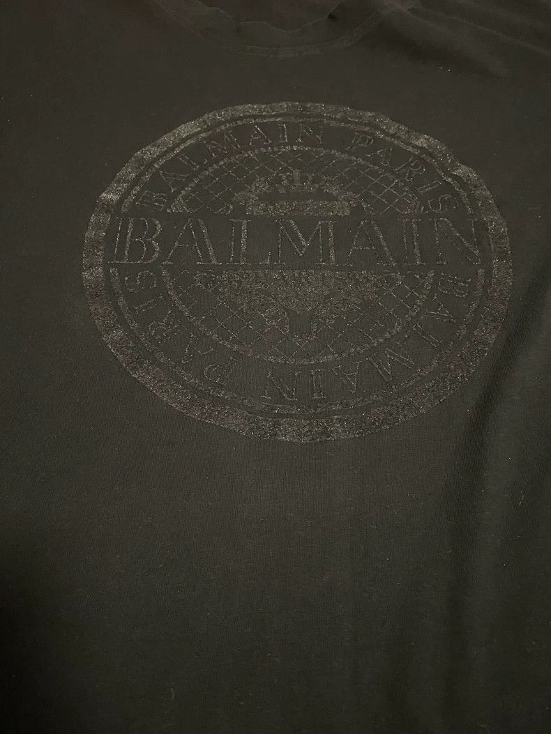 Balmain Balmain Oversized Flocked Print Short-Sleeve T-Shirt-yf Size US XS / EU 42 / 0 - 2 Thumbnail