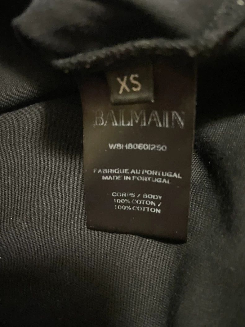 Balmain Balmain Oversized Flocked Print Short-Sleeve T-Shirt-yf Size US XS / EU 42 / 0 - 5 Thumbnail