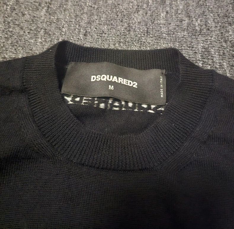 Dsquared2 Dsquared2 Black Wool Sweater M-yf Size US M / EU 48-50 / 2 - 3 Thumbnail