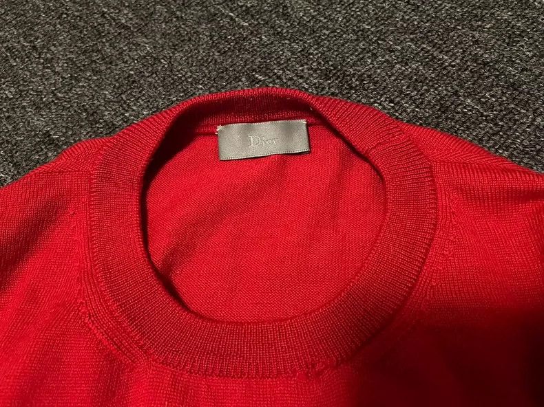 Dior Dior Red Wool Sweater with Bee Motif-yf Size US M / EU 48-50 / 2 - 3 Thumbnail