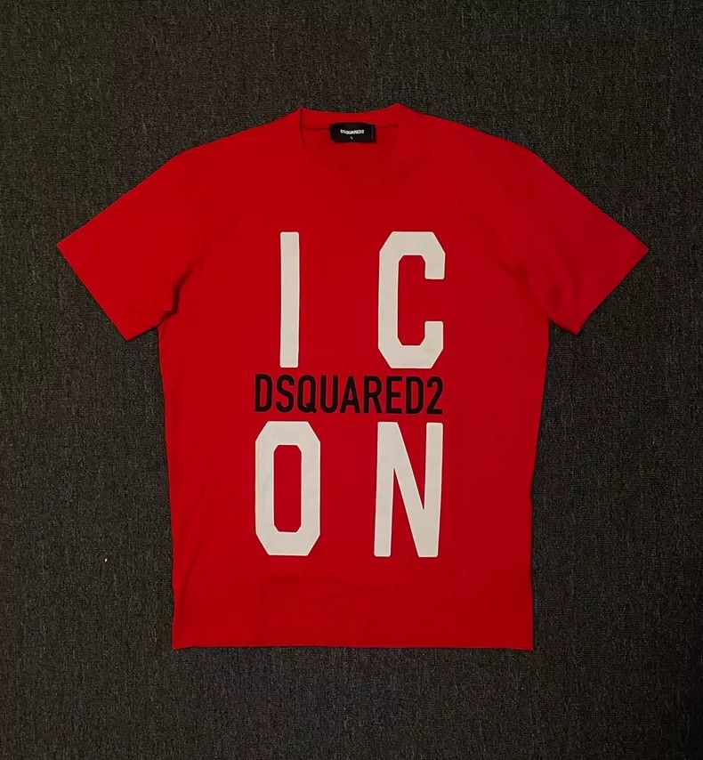 Dsquared2 DSQUARED2 Red Icon Logo T-Shirt-yf Size US L / EU 52-54 / 3 - 2 Thumbnail