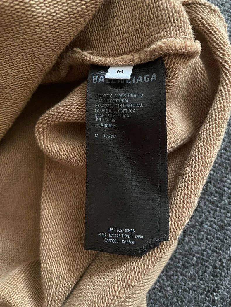 Balenciaga Balenciaga Oversized Unisex Beige Sweatshirt-yf Size US M / EU 48-50 / 2 - 6 Thumbnail