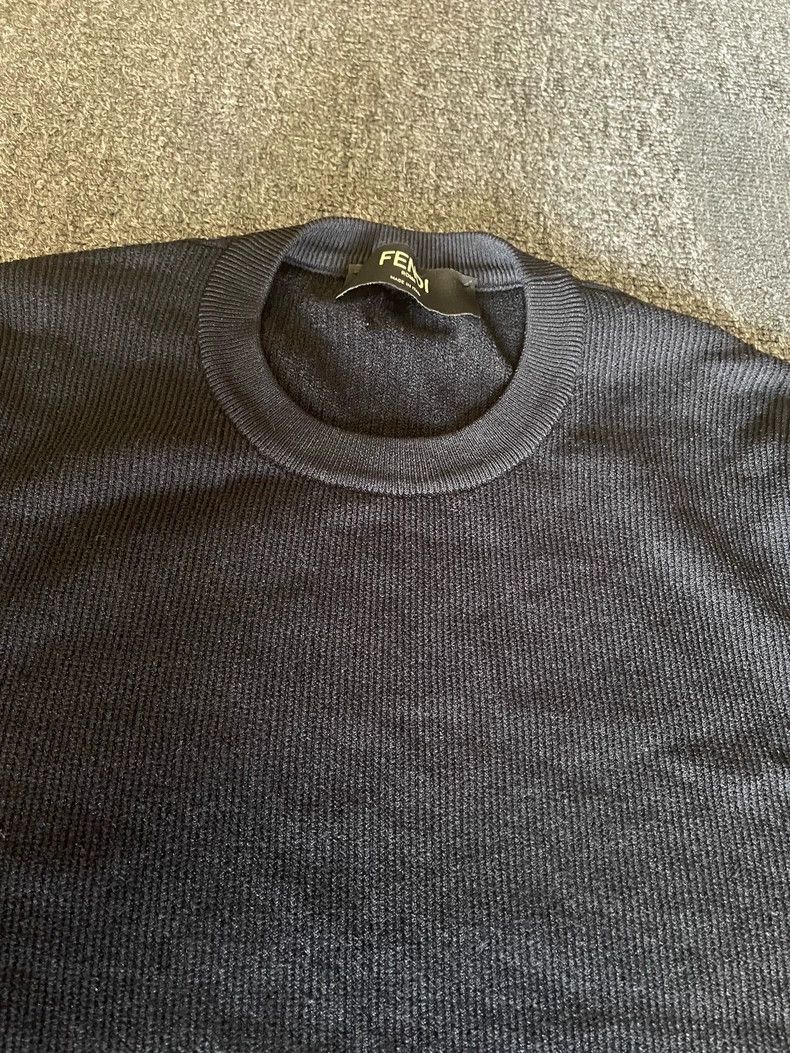 Fendi Fendi Short Sleeve Knit T-Shirt-yf Size US M / EU 48-50 / 2 - 2 Thumbnail