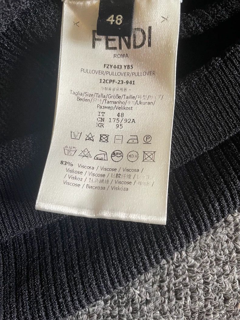 Fendi Fendi Short Sleeve Knit T-Shirt-yf Size US M / EU 48-50 / 2 - 6 Thumbnail