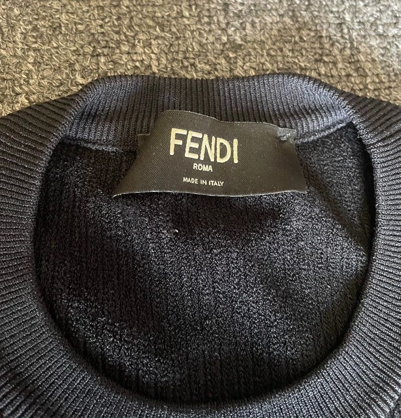Fendi Fendi Short Sleeve Knit T-Shirt-yf Size US M / EU 48-50 / 2 - 3 Thumbnail