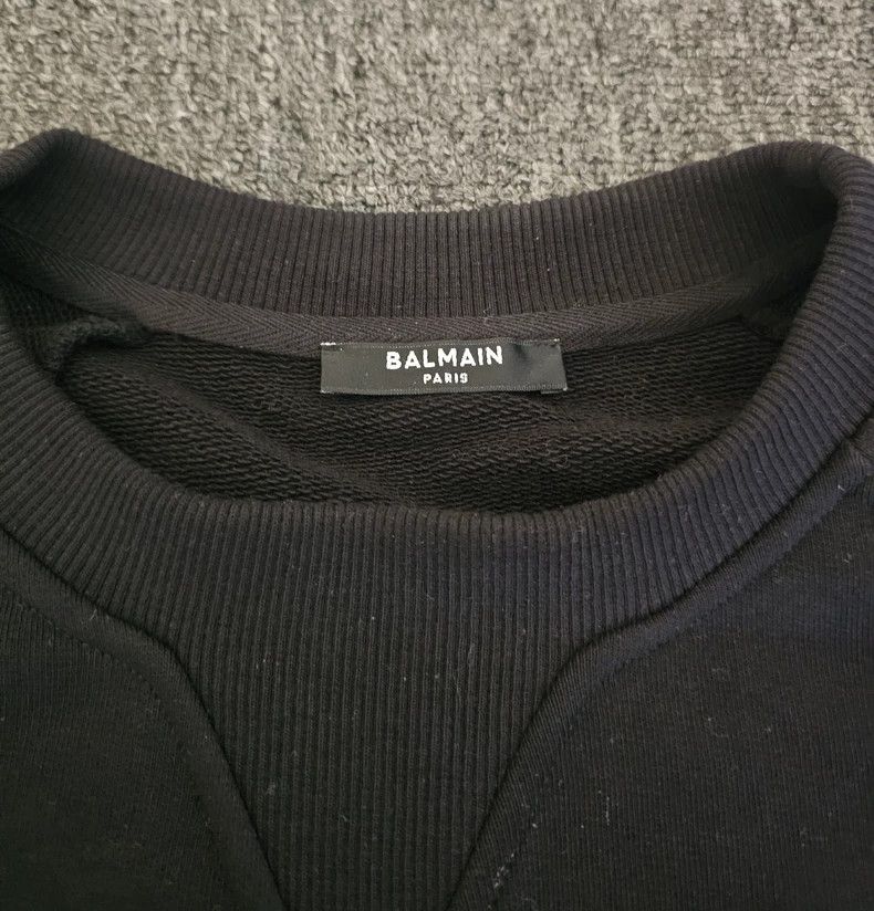 Balmain Balmain Men's Black Sweatshirt-yf Size US S / EU 44-46 / 1 - 3 Thumbnail