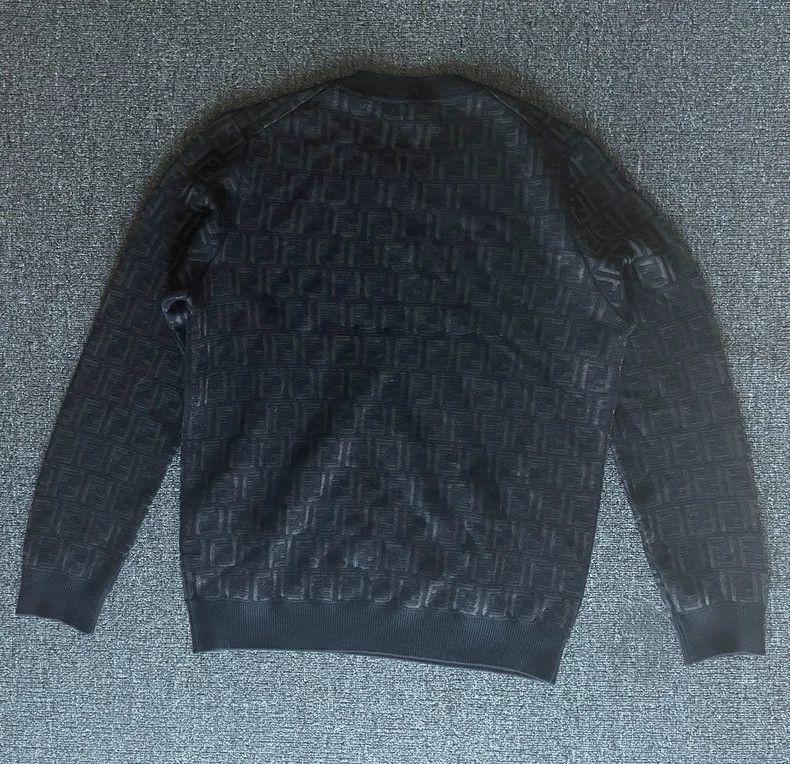 Fendi Fendi Wool Sweater with Double F Logo-yf Size US L / EU 52-54 / 3 - 6 Thumbnail