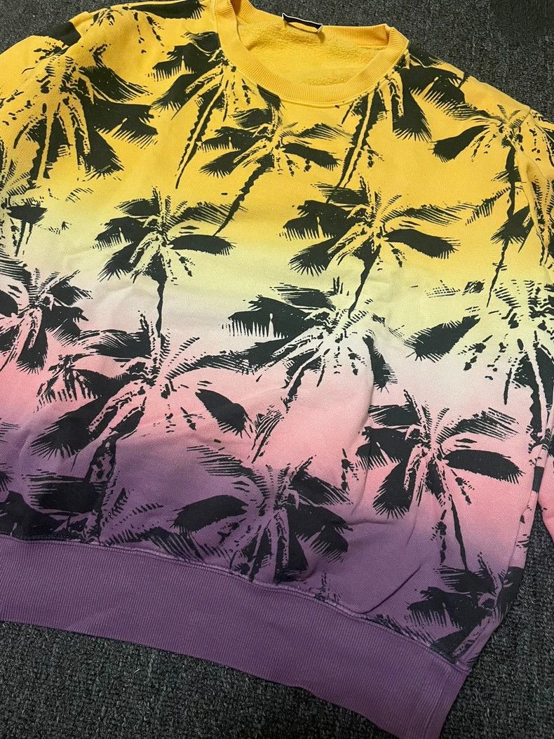 Saint Laurent Paris Saint Laurent Palm Tree Gradient Sweatshirt-yf Size US M / EU 48-50 / 2 - 3 Thumbnail