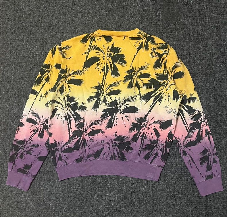 Saint Laurent Paris Saint Laurent Palm Tree Gradient Sweatshirt-yf Size US M / EU 48-50 / 2 - 2 Thumbnail