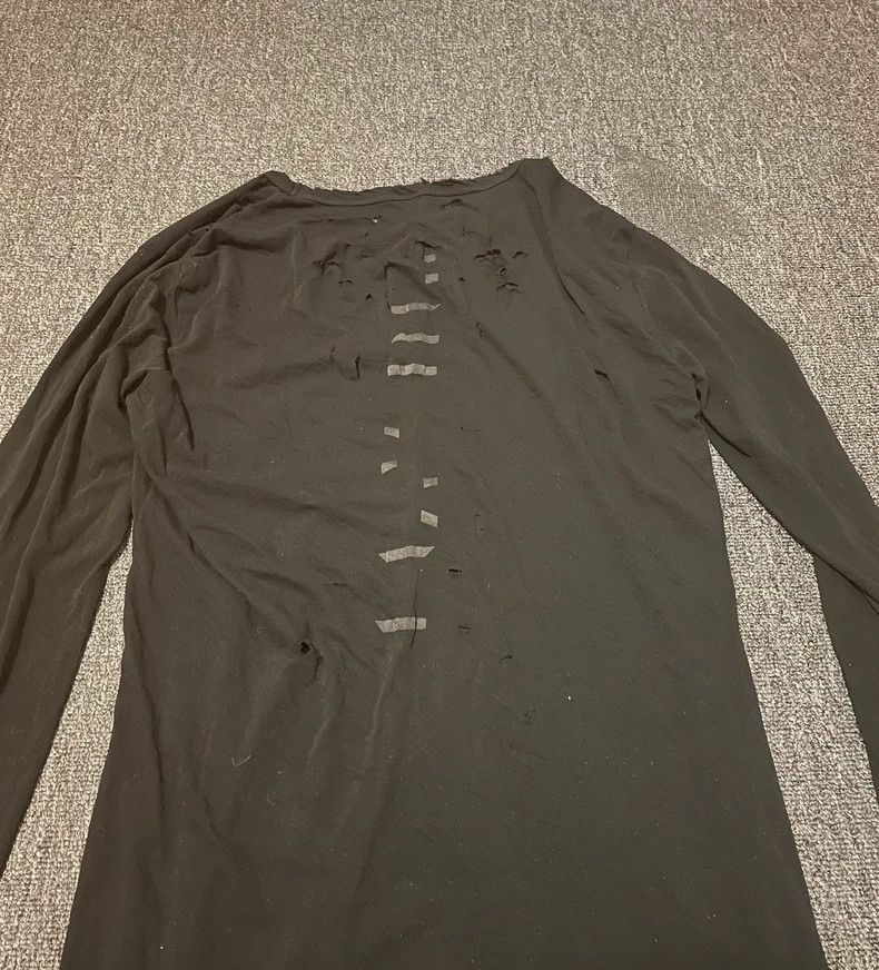 Rick Owens Unravel Project Distressed Long Sleeve T-Shirt-yf Size US M / EU 48-50 / 2 - 5 Thumbnail