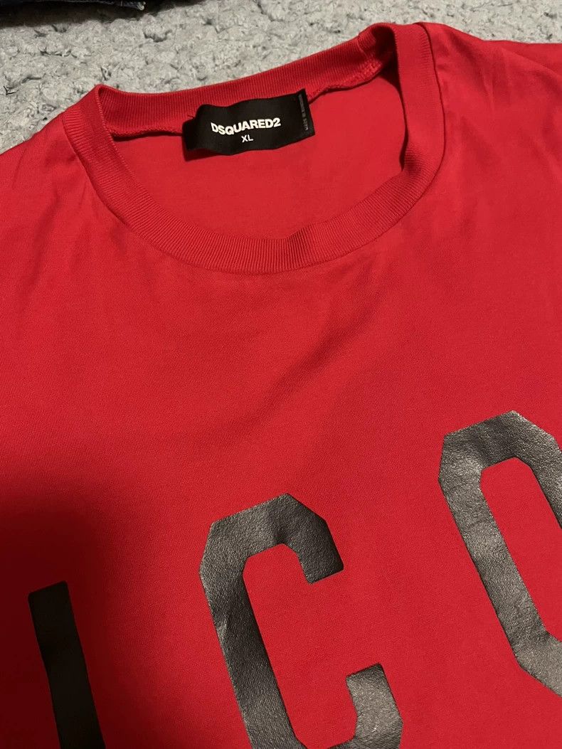 Dsquared2 dsquared2 Red Icon Short Sleeve T-Shirt-yf Size US XL / EU 56 / 4 - 4 Thumbnail