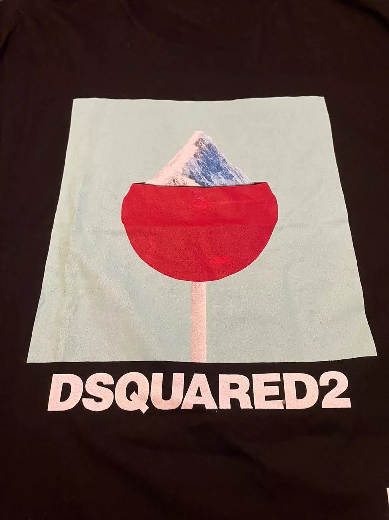Dsquared2 DSQUARED2 Black Graphic Short Sleeve T-Shirt-yf Size US XL / EU 56 / 4 - 3 Thumbnail