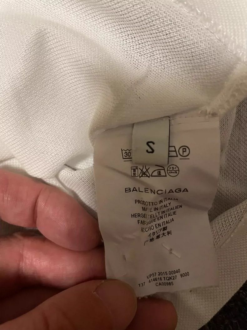 Balenciaga Balenciaga White Long Polo Shirt-yf Size US S / EU 44-46 / 1 - 5 Thumbnail