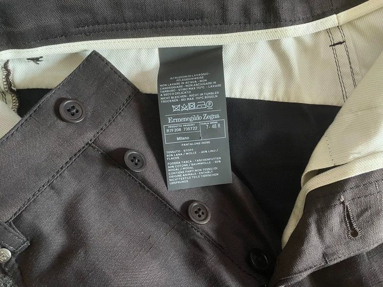 Ermenegildo Zegna Ermenegildo Zegna Wool-Linen Casual Pants-yf Size US 32 / EU 48 - 6 Thumbnail