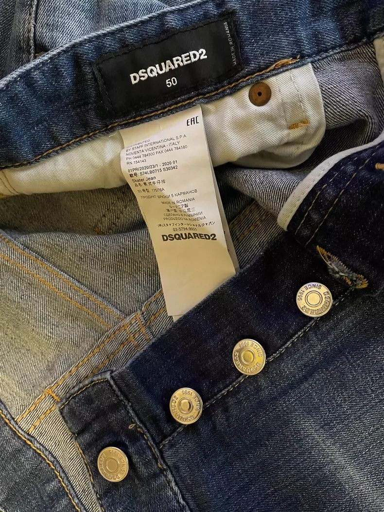 Dsquared2 DSquared2 Skater Fit Denim Jeans-yf Size US 32 / EU 48 - 6 Thumbnail