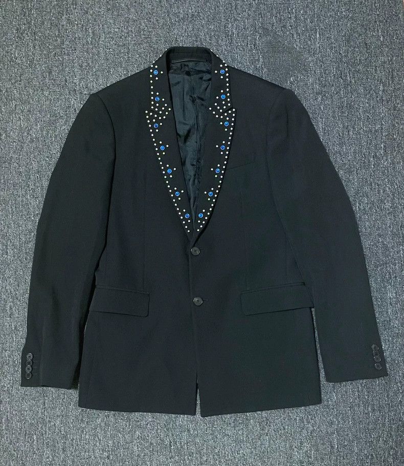 Givenchy Givenchy Wool Blazer Jacket with Studs-yf Size US M / EU 48-50 / 2 - 2 Thumbnail