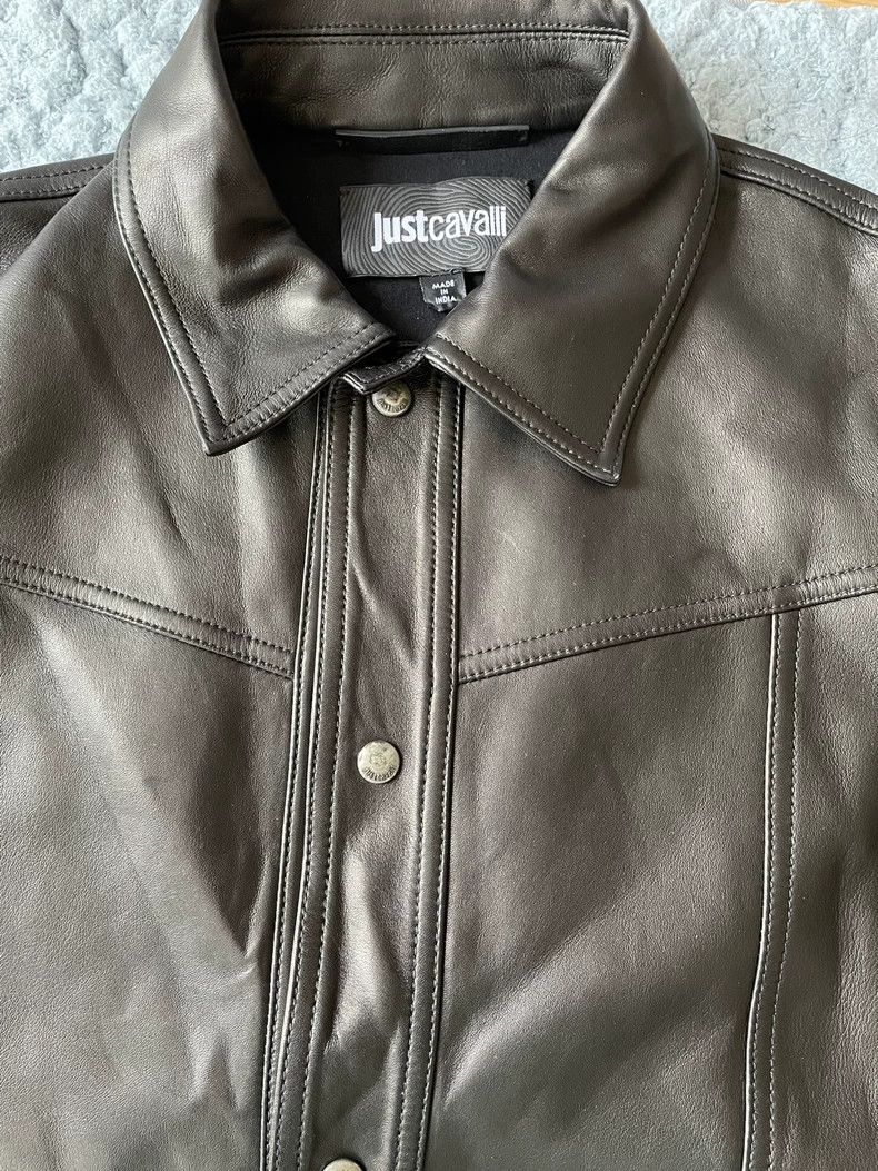 Just Cavalli Just Cavalli Studded Leather Jacket-yf Size US L / EU 52-54 / 3 - 3 Thumbnail