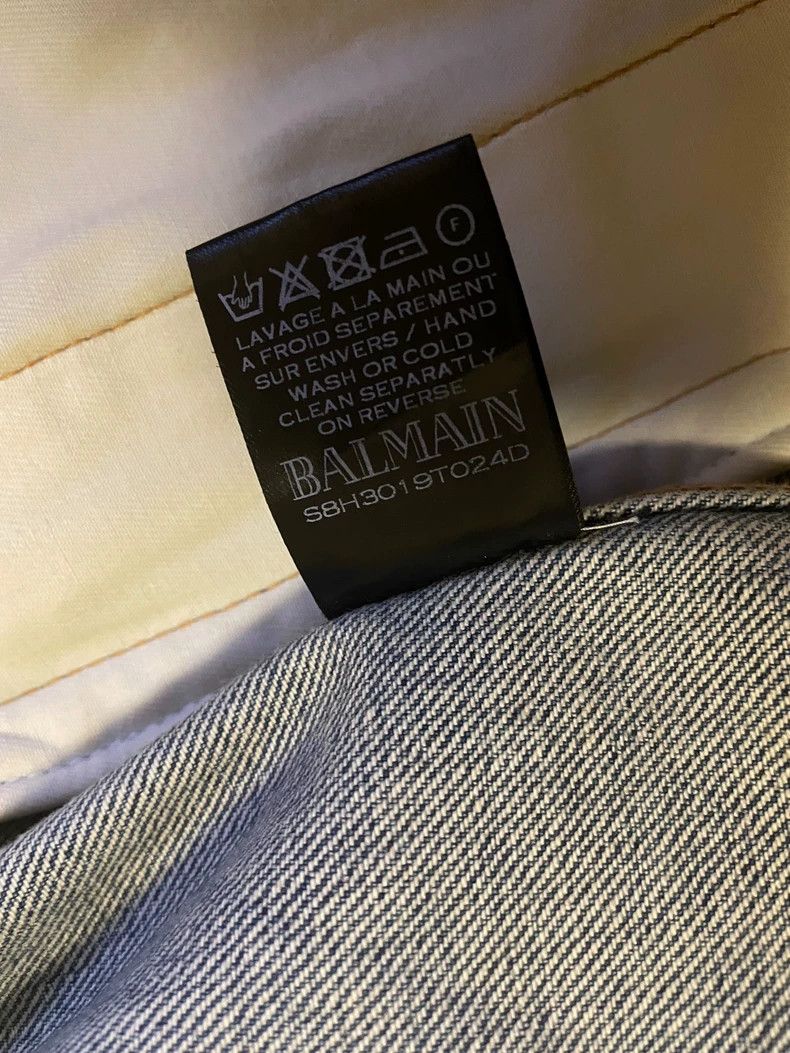 Balmain Balmain Distressed Denim Jacket-yf Size US S / EU 44-46 / 1 - 9 Thumbnail