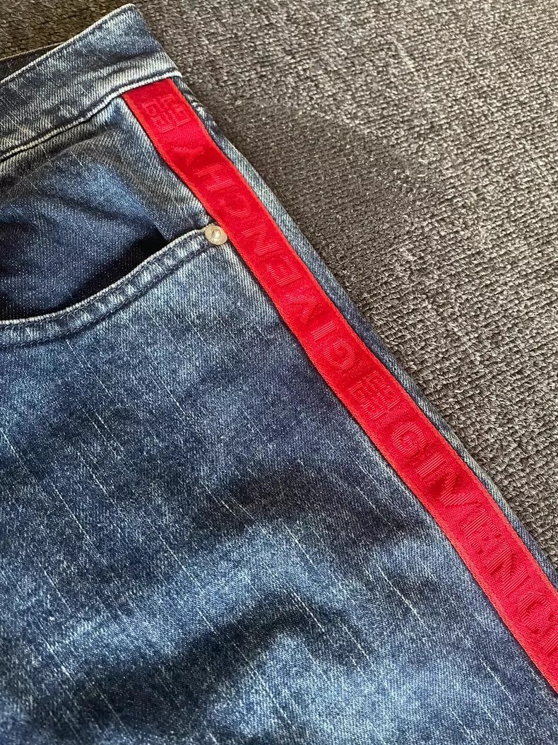 Givenchy Givenchy Side Stripe Logo Denim Jeans-yf Size US 33 - 2 Thumbnail