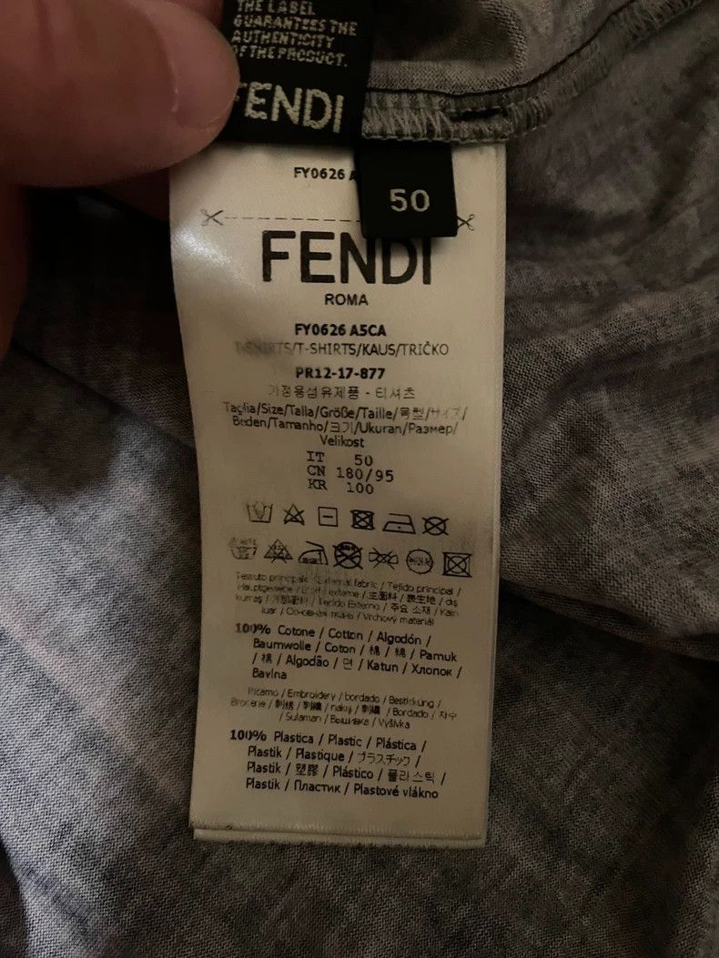 Fendi Fendi Devil Graphic Short Sleeve T-Shirt-yf Size US L / EU 52-54 / 3 - 7 Thumbnail