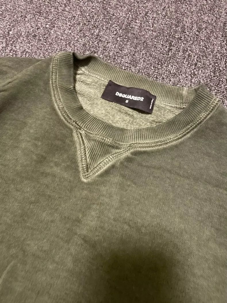Dsquared2 DSquared2 Washed Green Sweatshirt with Prints-yf Size US S / EU 44-46 / 1 - 2 Thumbnail