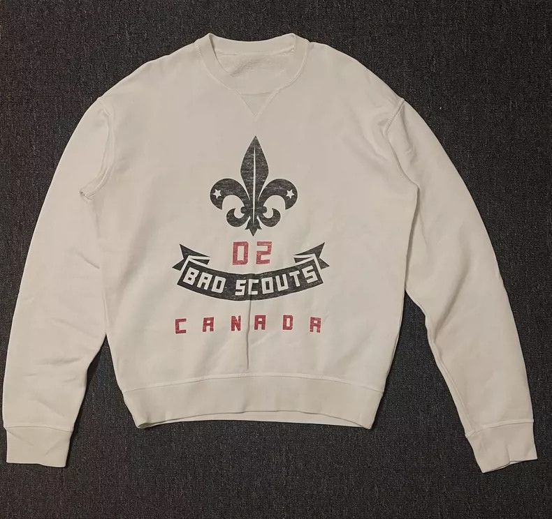 Dsquared2 Dsquared2 White Bad Scouts Sweatshirt-yf Size US M / EU 48-50 / 2 - 2 Thumbnail
