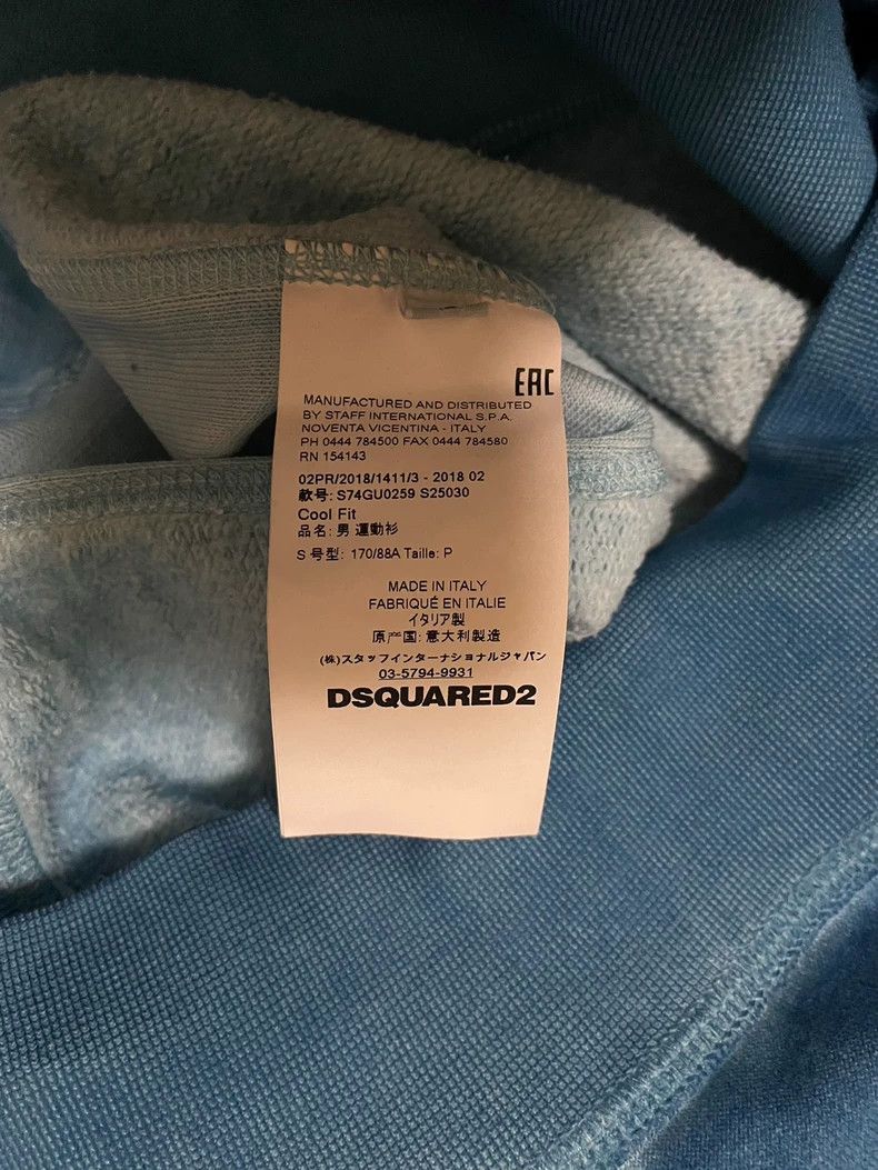 Dsquared2 DSquared2 Blue Washed Sweatshirt-yf Size US S / EU 44-46 / 1 - 4 Thumbnail