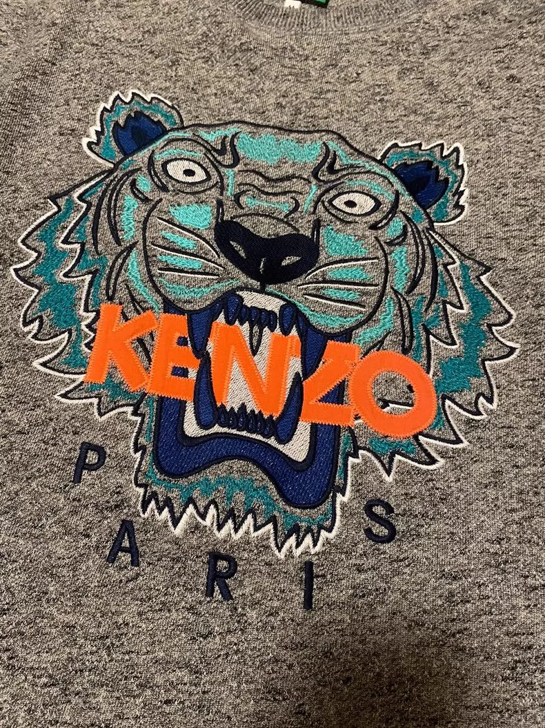 Kenzo Kenzo Tiger Head Embroidered Sweatshirt-yf Size US M / EU 48-50 / 2 - 2 Thumbnail