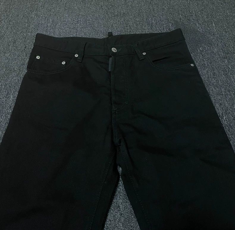 Dsquared2 Dsquared2 Side Zip Black Denim Jeans-yf Size US 34 / EU 50 - 3 Thumbnail
