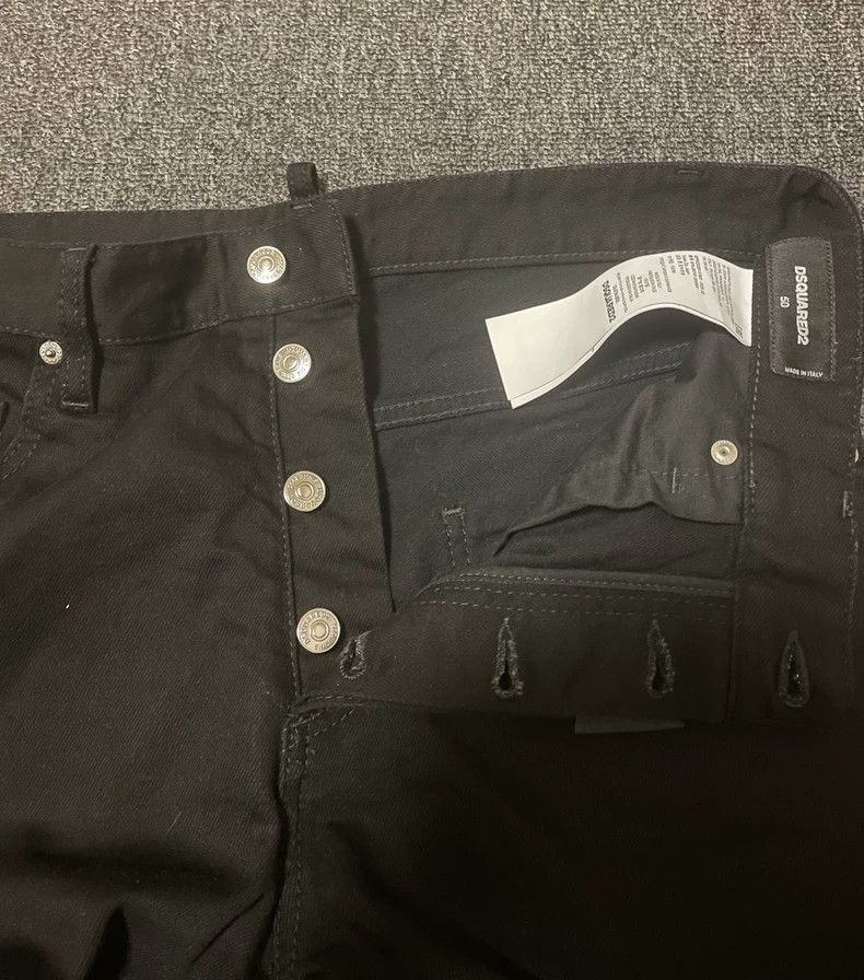 Dsquared2 Dsquared2 Side Zip Black Denim Jeans-yf Size US 34 / EU 50 - 5 Thumbnail