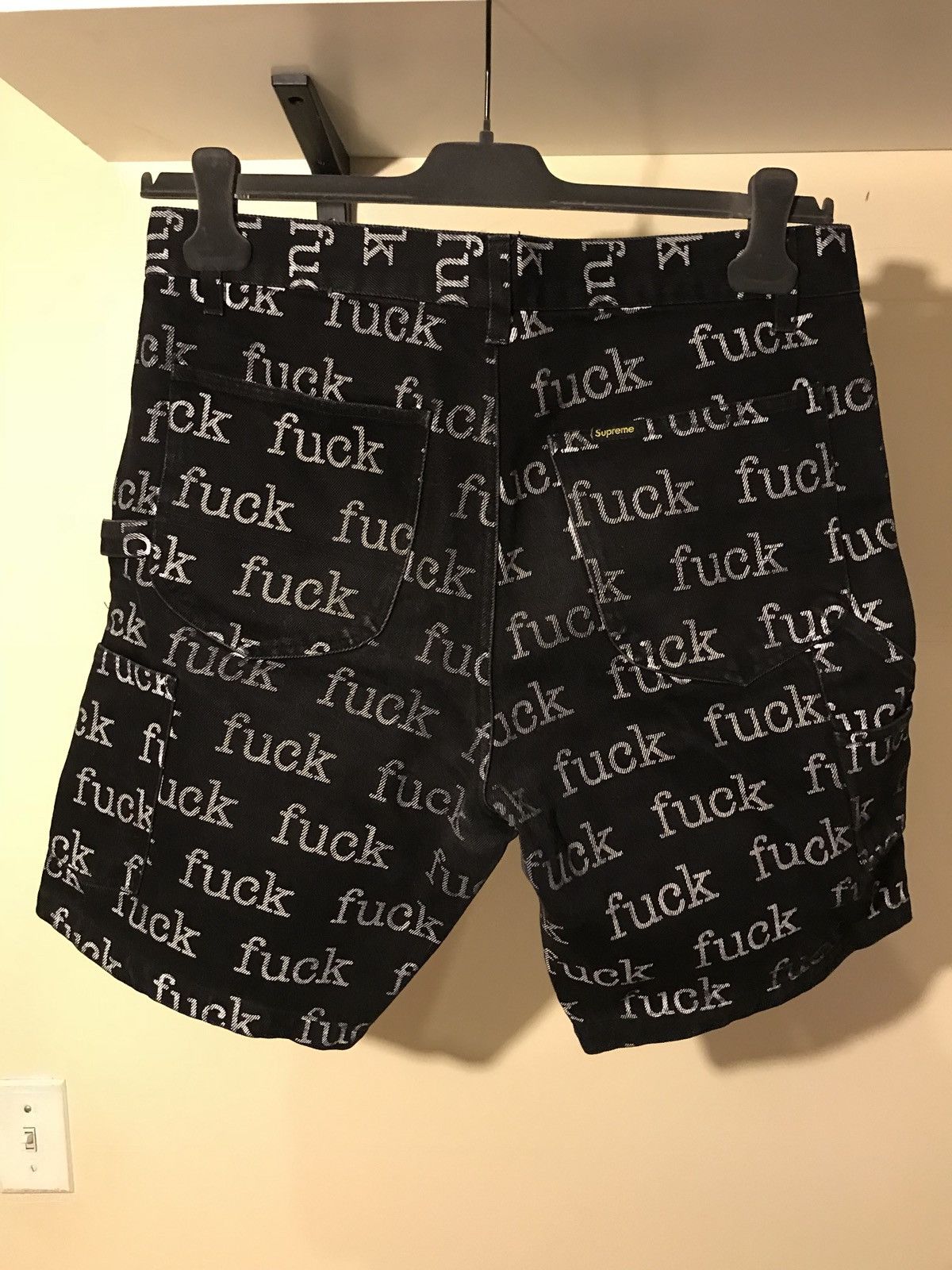 パンツ supreme fuck denim shorts Supreme Supreme Denim Fuck Shorts | Grailed