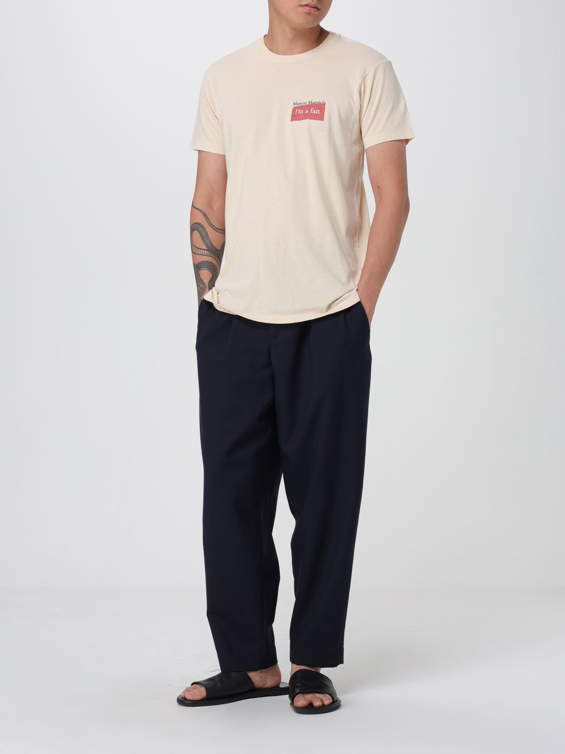 Maison Margiela Maison Margiela T-Shirt Men Beige Size US S / EU 44-46 / 1 - 2 Thumbnail