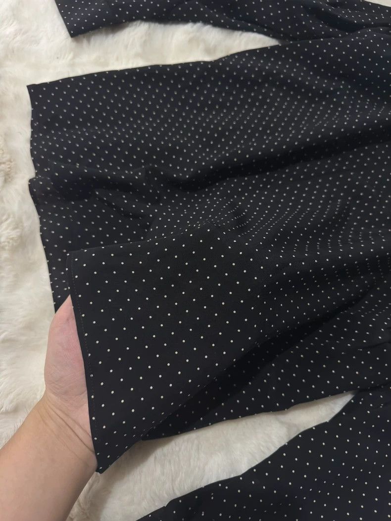 Saint Laurent Paris Saint Laurent Men's Polka Dot Silk Shirt - dmc Size US M / EU 48-50 / 2 - 6 Thumbnail