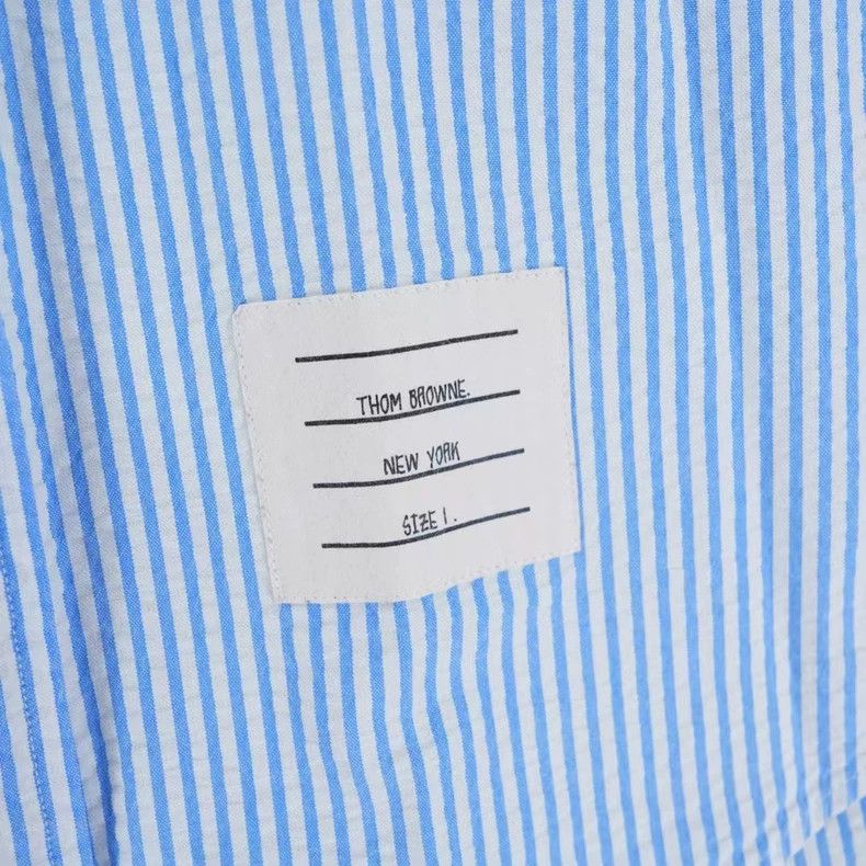 Thom Browne Thom Browne Striped Bubble Sleeve Shirt - dmc Size US M / EU 48-50 / 2 - 5 Thumbnail