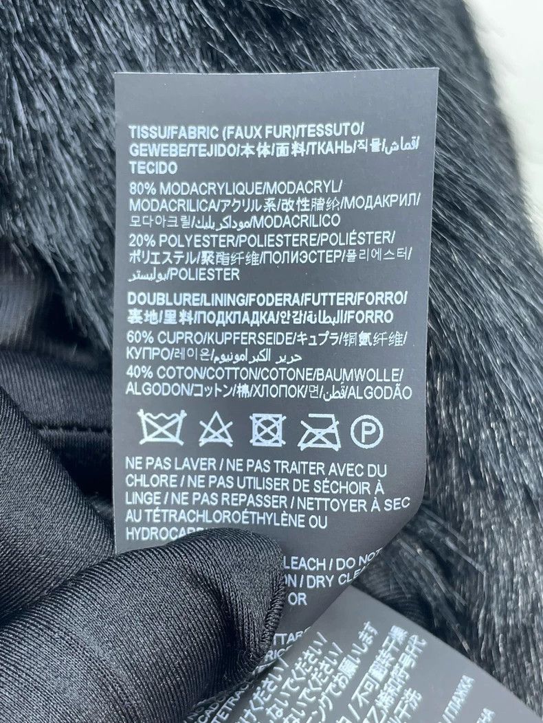Saint Laurent Paris SAINT LAURENT Black Faux Fur Coat - dmc Size US M / EU 48-50 / 2 - 8 Thumbnail