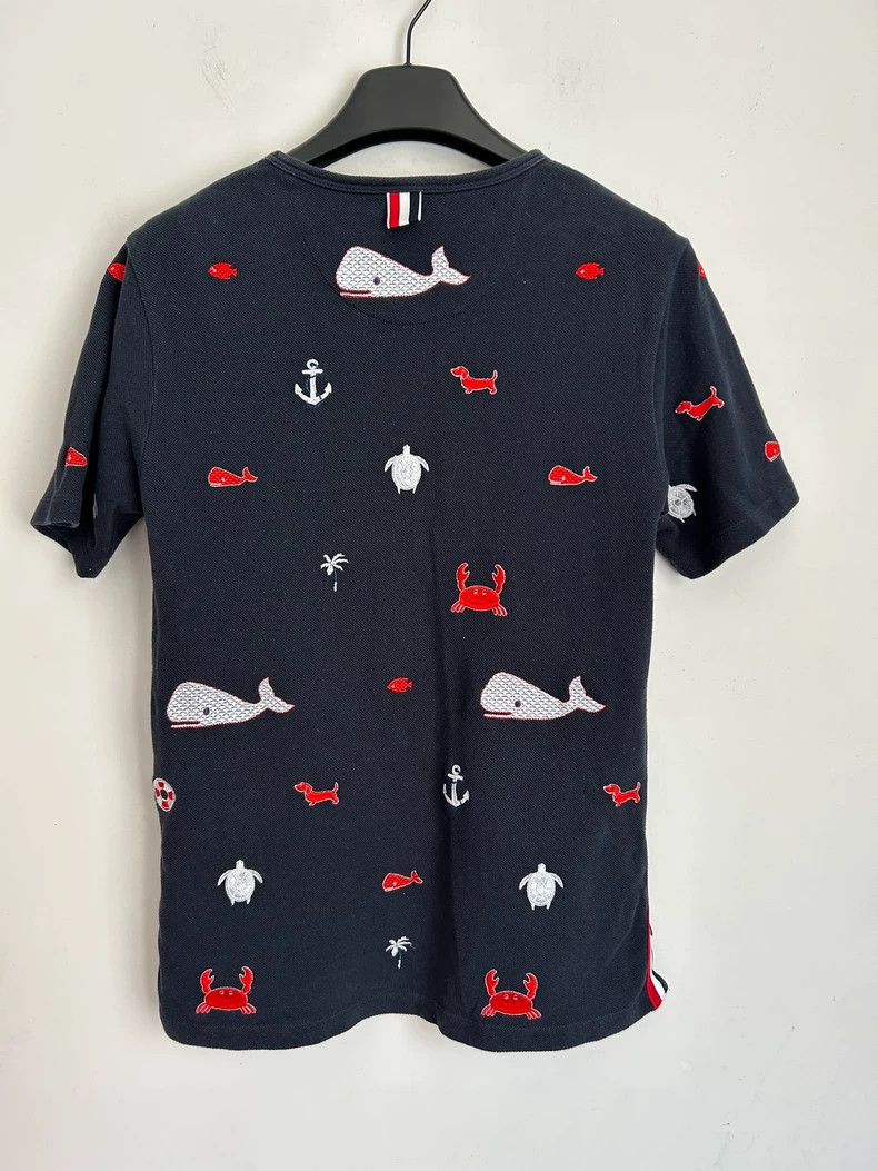 Thom Browne Thom Browne Embroidered Short Sleeve Tee - dmc Size US S / EU 44-46 / 1 - 6 Thumbnail